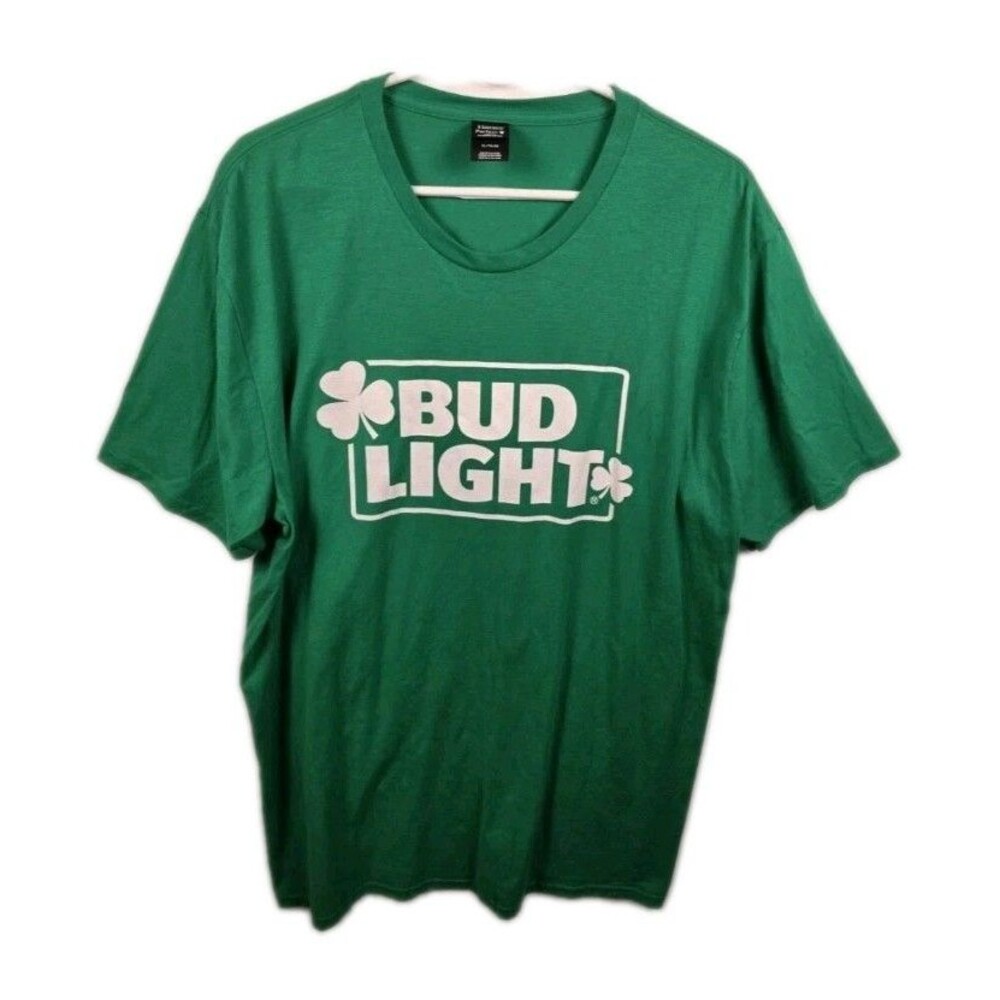 Bud Light Men's XL Green St Paddy's Day T-Shirt